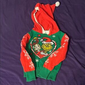 Toddler Grinch Christmas Sweater- 18M
